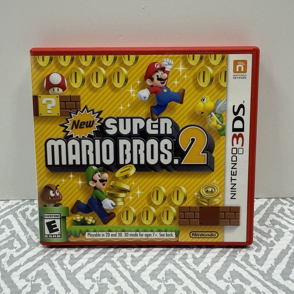 Nintendo 3DS New Super Mario Bros 2 Tested Working CIB